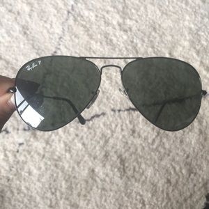 Ray-Ban black polarized aviators